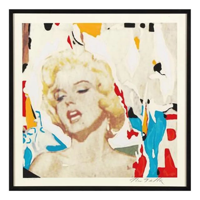 Mimmo Rotella: Marilyn, the Faces, Silkscreen and Collage For Sale