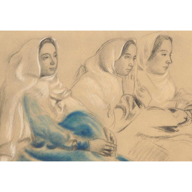 Maurice Denis, Three Seated Women, Signed Lithograph For Sale - Image 4 of 6