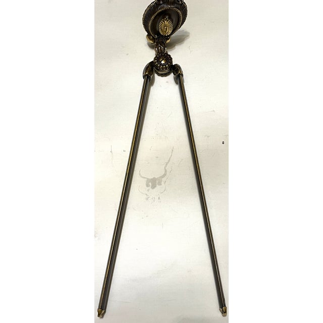 Mid-Century Modern Art Deco Chiarini Brass Towel Holder, 1940s For Sale - Image 3 of 6