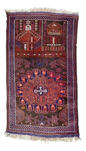 Vintage Baluch Afghan Rug