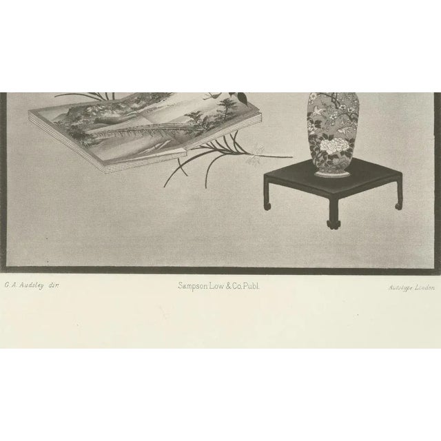 Still Life with Mount Fuji and Floral Vase, 1800s, Paper For Sale - Image 3 of 10