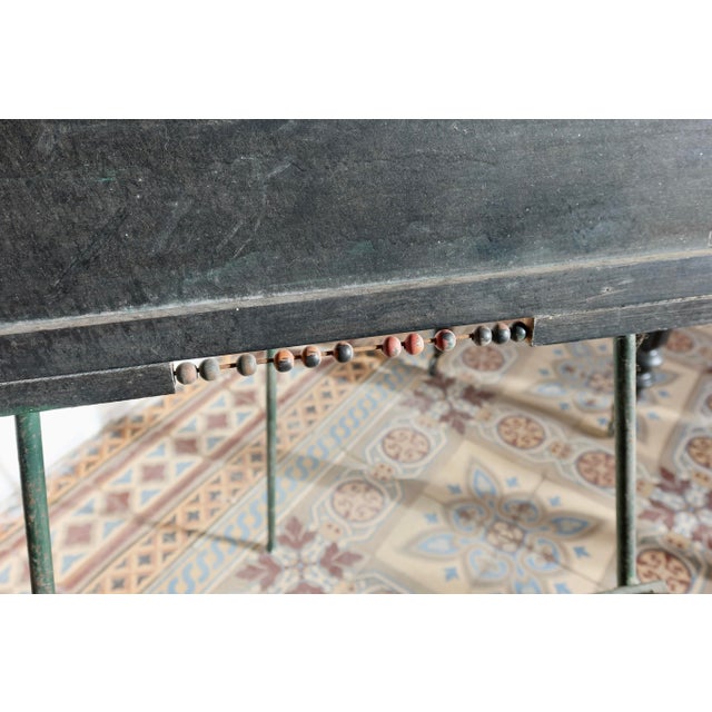 1930s Antique French School Blackboard with Metal Base, 1930s For Sale - Image 5 of 7