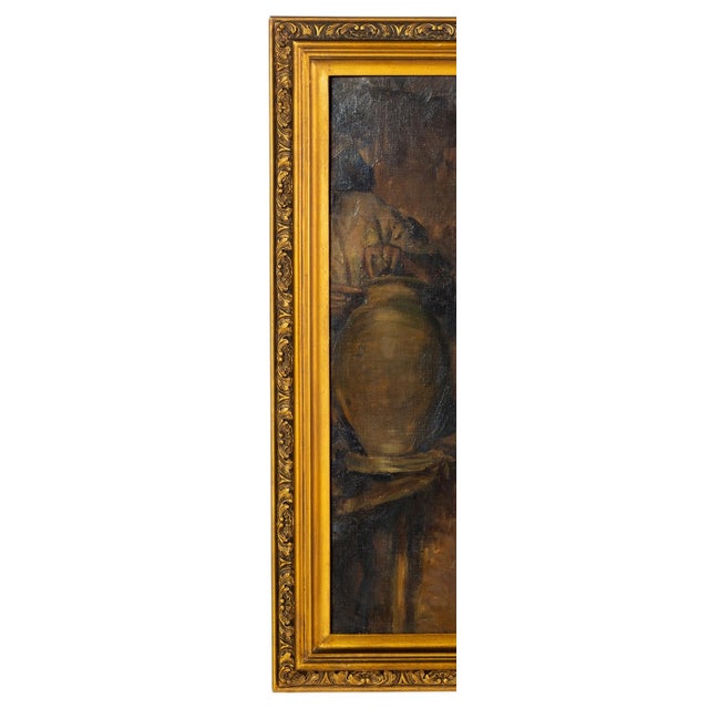 Alves Cardoso, Potter, 1927, Oil Painting on Canvas For Sale - Image 5 of 8