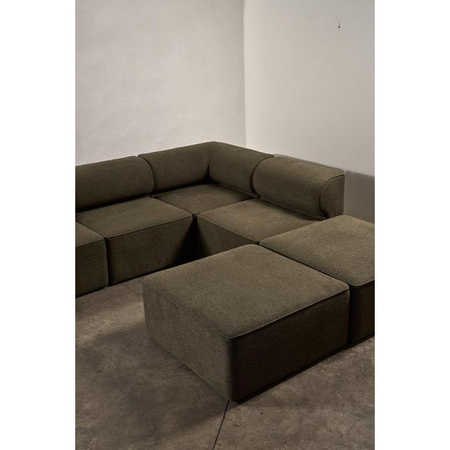 Modular Sofa in Grey Green Fabric from Eave, Set of 7 For Sale - Image 6 of 14