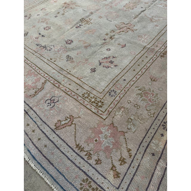 Mid 19th Century Antique Turkish Oushak Rug Circa 1850 For Sale - Image 5 of 8
