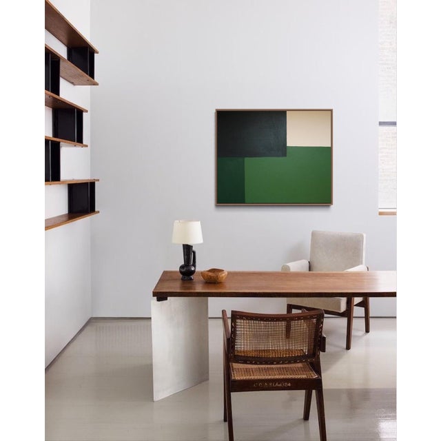 Bodasca, Minimalist Abstract Green Composition, 2026, Acrylic on Canvas For Sale - Image 6 of 15