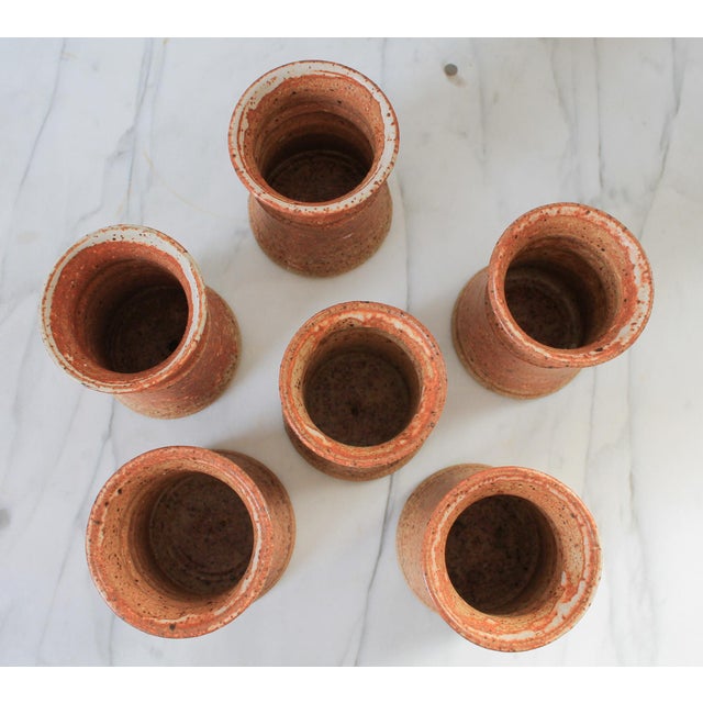 Studio Art Pottery Mugs S/6 For Sale In Milwaukee - Image 6 of 7