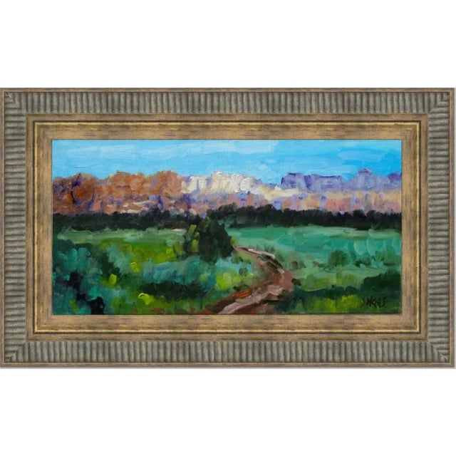 2020s High Desert Views Zion, Modern Impressionist Oil Painting For Sale - Image 5 of 9