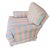 Lee Industries Vintage Lee Industries Swivel Armchair Rocker Striped Rolled Arm Chair MCM Blue For Sale - Image 4 of 14