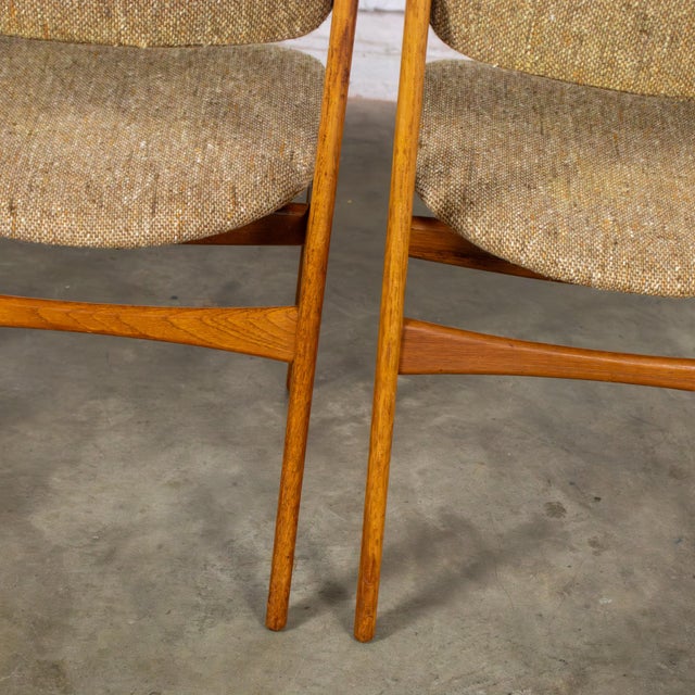 Mid to Late 20th Century Scandinavian Modern Dining Chairs Teak Model 49 by Erik Buch for o.d. Mobler Under Domus Danica Set of 8 For Sale - Image 15 of 18