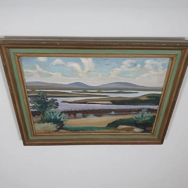 Sehlstedt, Swedish Landscape, 1950s, Oil on Panel For Sale - Image 12 of 18