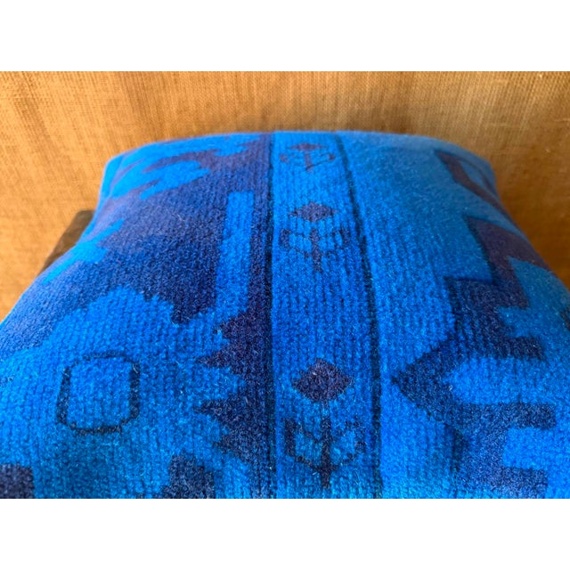 1980s Vintage Turkish Wool Tribal Pillow For Sale - Image 5 of 13