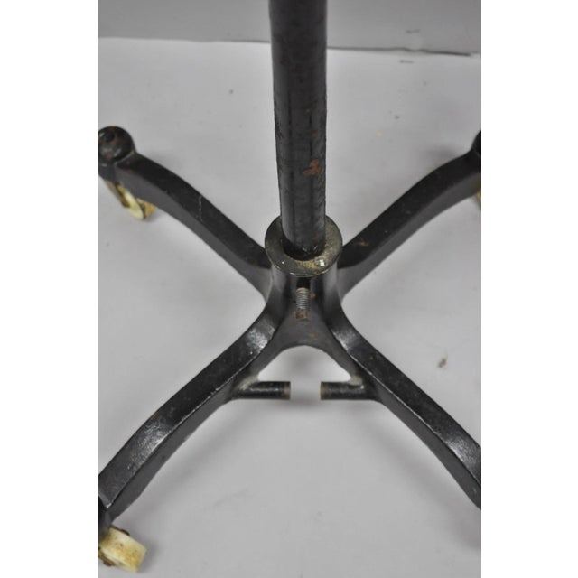 Vintage Modern Model Forms Dress Form Model 1987 Sz 38m on Cast Iron Base Stand For Sale - Image 11 of 16