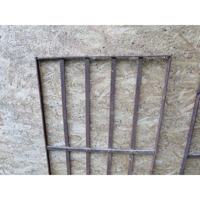 Victorian Iron Fence Pieces - A Pair For Sale - Image 4 of 8