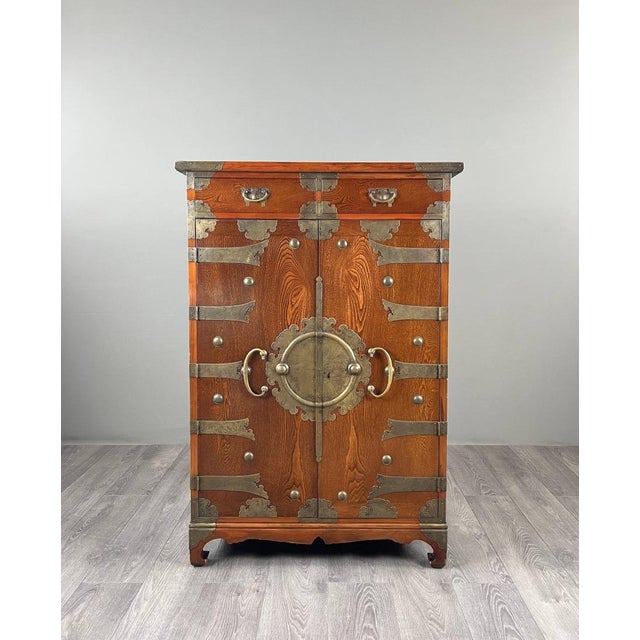 19th Century Tansu Japanese Cabinet in Wood and Brass Fittings For Sale - Image 13 of 13