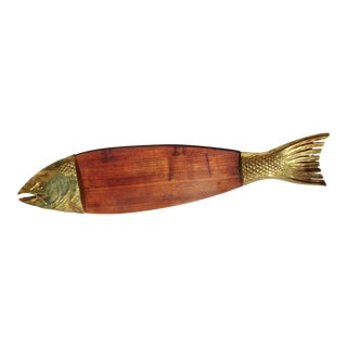 Mid-20th Salmon Fish Serving Board For Sale