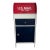 Mid 20th Century Red, White and Blue U.S. Mail Toy Box Storage Cabinet For Sale