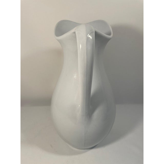 Antique 19th Century English White Ironstone Pitcher For Sale - Image 4 of 17