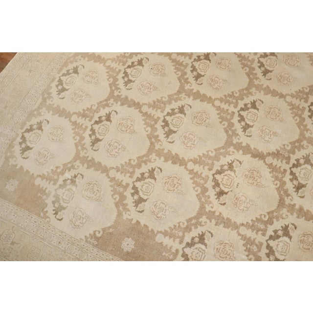 3rd quarter of the 20th Century Persian Tabriz rug in soft browns and creams