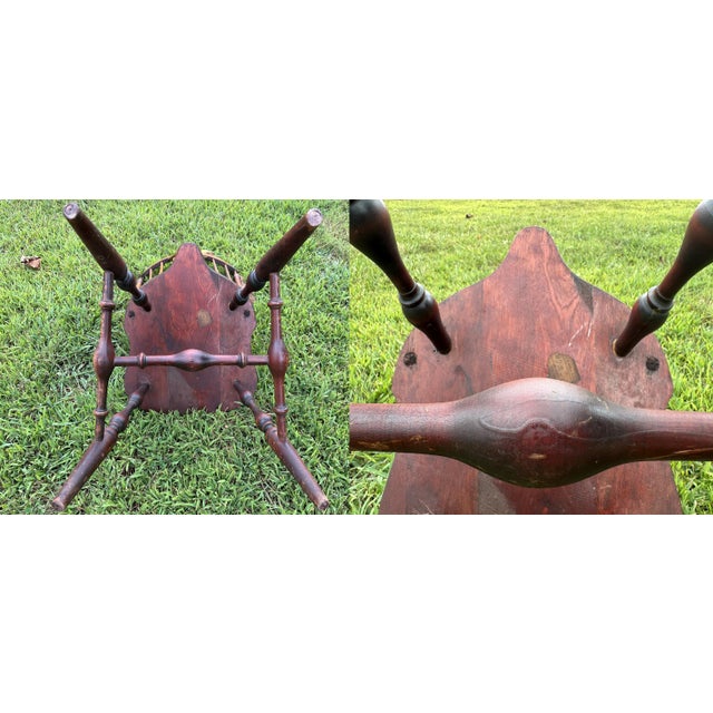 Brown Antique Nichols & Stone Windsor Spindle Chair For Sale - Image 8 of 10