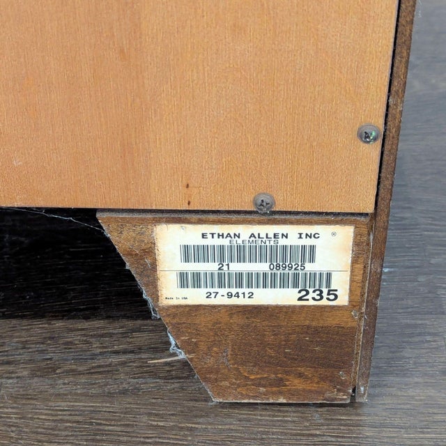 Vintage Ethan Allen One Drawer Media Cabinet For Sale - Image 11 of 11