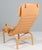 Set of Pernilla 2 Lounge Chair and Ottoman in Leather by Bruno Mathsson for Dux, 1980s For Sale - Image 9 of 11