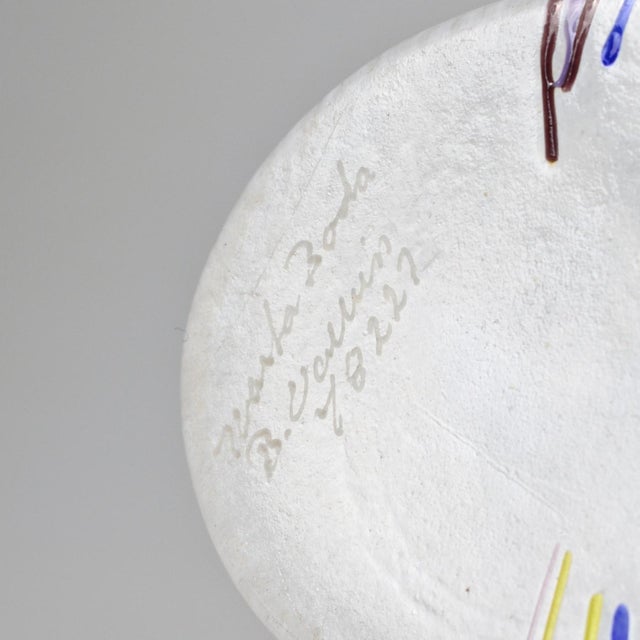 White Rainbow Series Glass Vase by Bertil Vallien for Kosta Boda, 1980s For Sale - Image 8 of 10