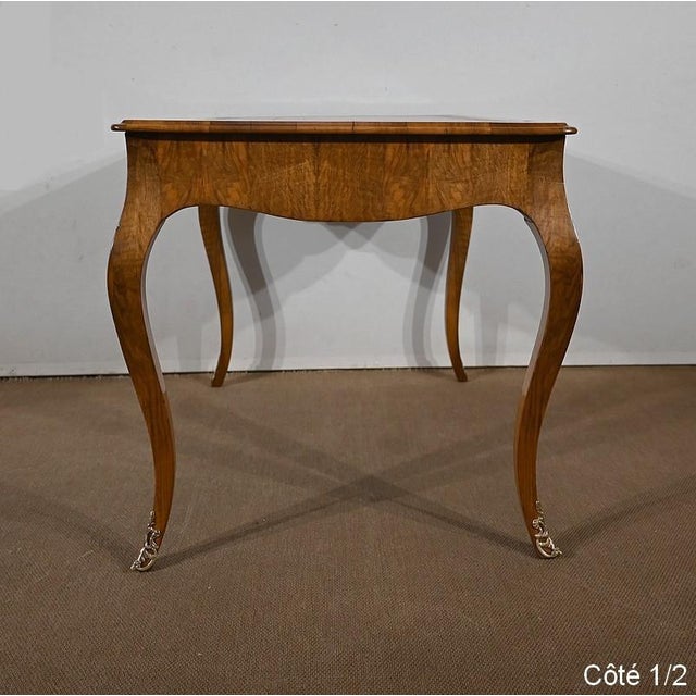 19th Century Louis XV Style Walnut Office Table For Sale - Image 13 of 18