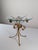 Mid-Century Modern Gilt Metal Floral Rose Side Table, 1970s For Sale - Image 6 of 18