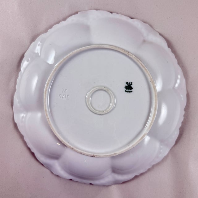 Rose Austrian Porcelain Rose Plate For Sale - Image 8 of 9