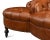 Traditional Curved Leather Lobby Sofa For Sale - Image 10 of 11