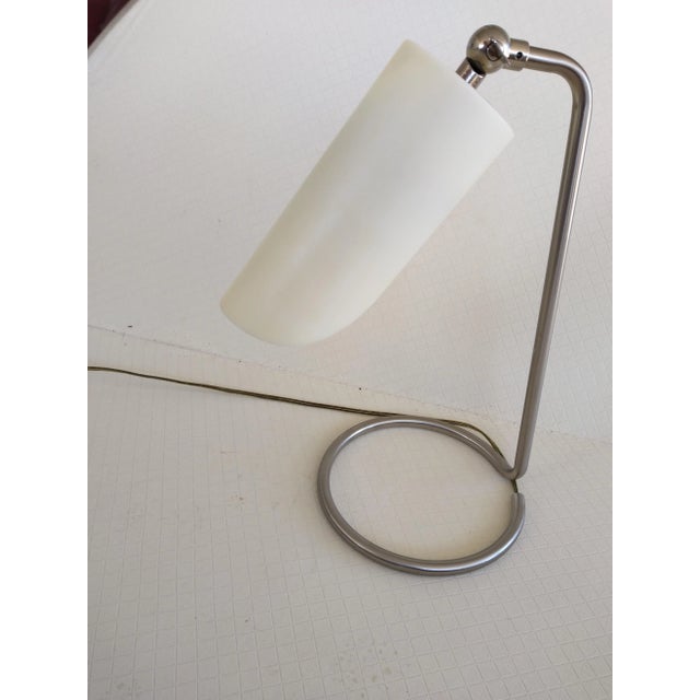 White 1970s Minimalist Desk/Task Table Lamp For Sale - Image 8 of 11