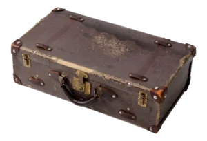 Vintage Brown Hardboard Luggage