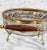 Mid-Century Golden Foliage Wheat Double Glass Bowl Chip & Dip Serving Caddy For Sale - Image 6 of 10