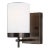 Sean Lavin By Visual Comfort Studio Zire 1-Light Bath Sconce in Brushed Oil Rubbed Bronze For Sale