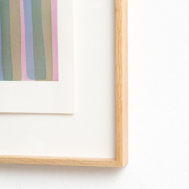 Gold Enrico Della Torre, Abstract Composition, 2015, Watercolor For Sale - Image 8 of 10