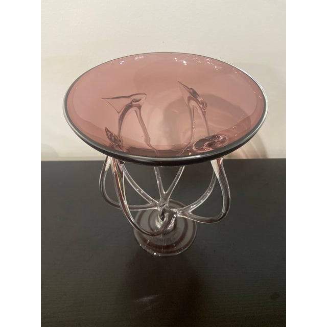 Abstract 1970s Jozefina Jellyfish Compote Bowl For Sale - Image 3 of 7