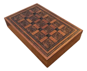 Beautiful, Vintage Polish Wood Box, Hand Carved