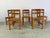 Vintage Oak and Wicker Dining Chairs, 1960s, Set of 5 For Sale - Image 9 of 10