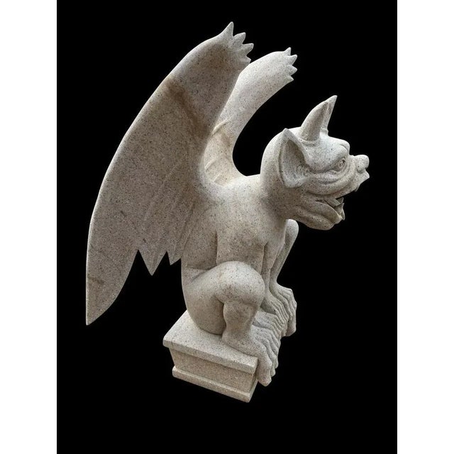 Large 20th Century Granite Gargoyle For Sale - Image 4 of 16