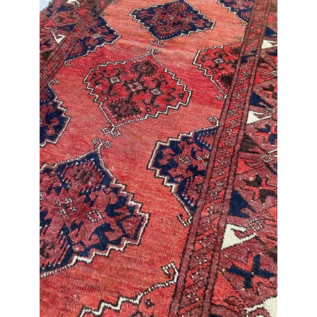 Vintage Wool Turkmen Rug For Sale - Image 11 of 15