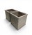 Pair of Vintage Neoclassical Style Faux-Stone Resin Square Planters For Sale - Image 4 of 8