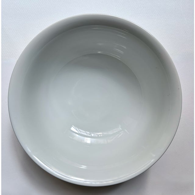 Off-white Late 20th Century Dansk Winter White Tapestries Porcelain Serving Bowl For Sale - Image 8 of 16
