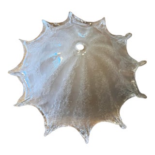 VTG Murano Glass Ceiling Pendant Light Globe Shade 1960s Barovier Venini 14.5” For Sale