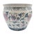 Chinese Famille Rose Style Porcelain Fish Bowl Planter — Blue & Pink Floral For Sale - Image 12 of 14