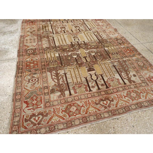 Terra Cotta Galerie Shabab Collection Early 20th Century Persian Bidjar Rug For Sale - Image 8 of 10