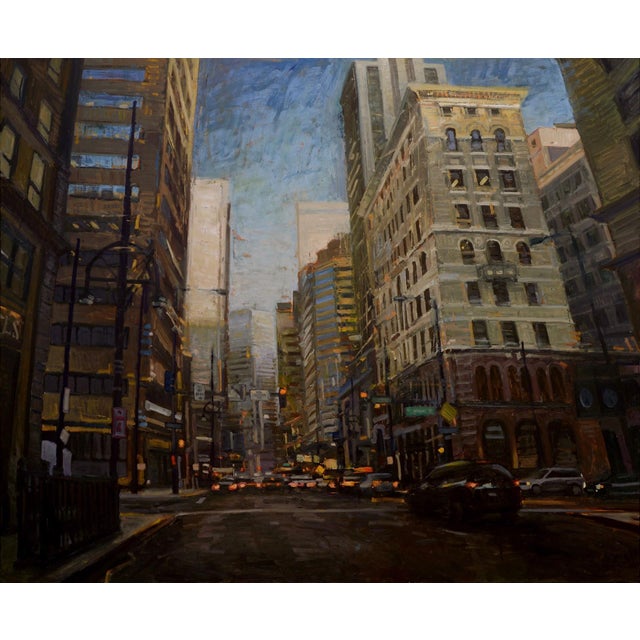 In "17th Street #12," a bustling cityscape unfolds, capturing the dynamic interplay between historic architecture and...