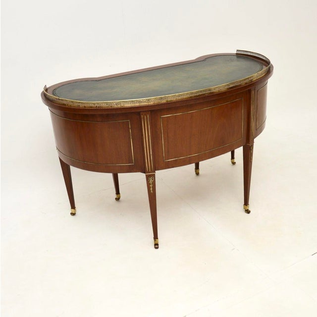 Antique Empire Austrian Leather Top Desk, 1830s For Sale - Image 6 of 13