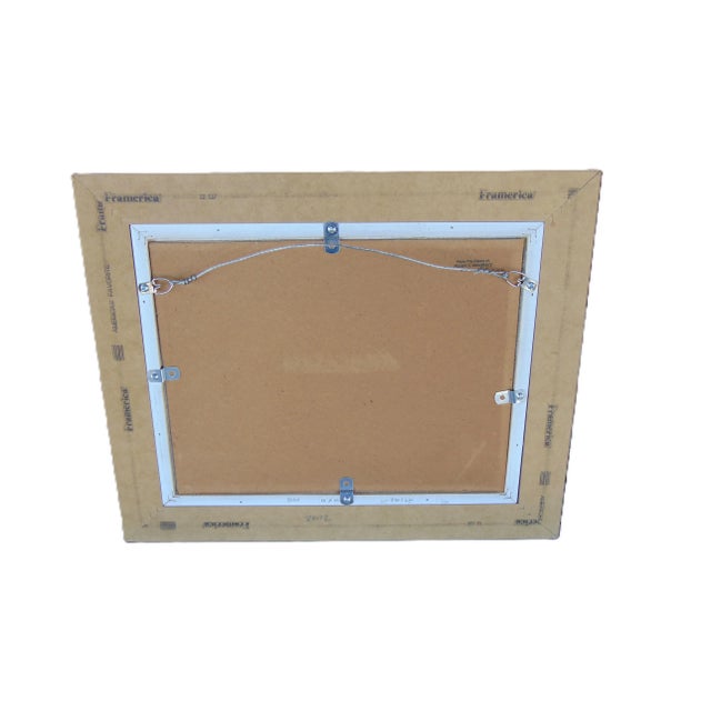 Antique Oil Painting "Murray Pond Outside Stockbridge" by Robert Woodberry 17Wx14H Framed For Sale - Image 10 of 10