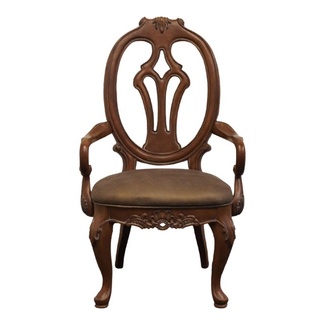 Thomasville Furniture Bellasera Collection Italian Modern Dining Arm Chair 37525-822 For Sale